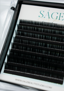Our Bottom Lash Mixed Trays are available in J Curl,  lengths 6-10mm. We have Classic .15 and Volume .05 for your choosing.